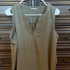 Maurices Olive Sleeveless Blouse
